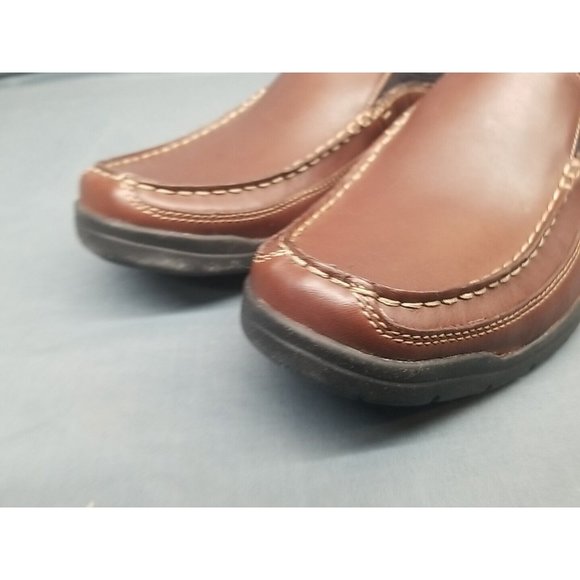Bostonian Men's Kongo Excel Slip On Shoes Leather Brown Size 8 WIDE NEW IN BOX! - Picture 7 of 10